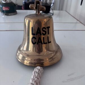 Gold Bell with Rope Handle